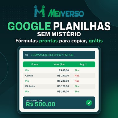 Bônus Google Planilhas sem Mistério