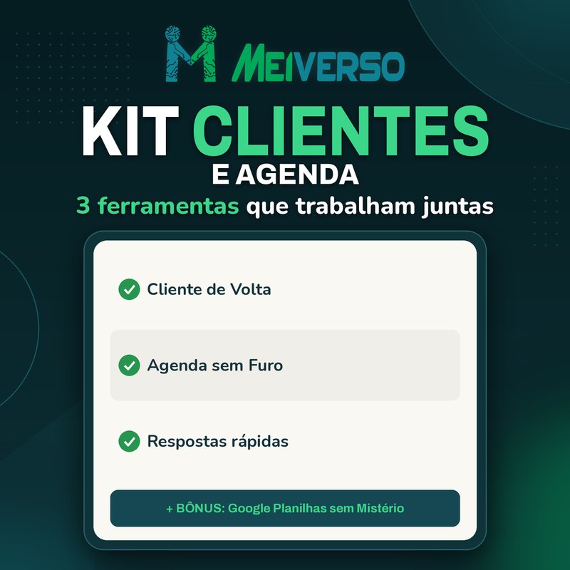 Kit Clientes e Agenda: imagem do produto Meiverso